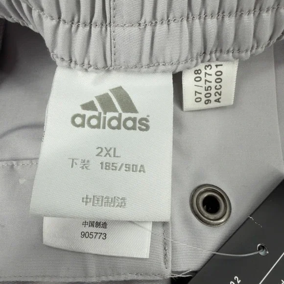 NEW Adidas Beijing 2008 Paralympic Games 2XL Gray Convertible Pants Deadstock